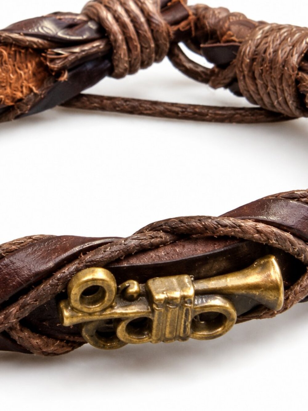 Handmade Leather Bracelet Adjustable Boho Nature Artisan Jewelry Canada NWT